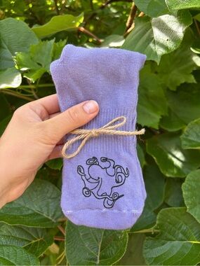 Brand New Hand-dyed Cotton Blend Tie-Dye Octopus Tube Socks